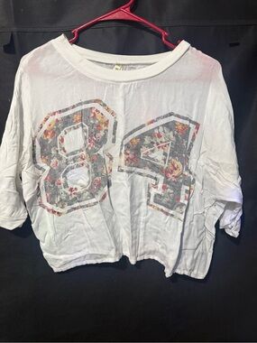 Live 4 Truth White Graphic Tee with Multicolor Floral Accent